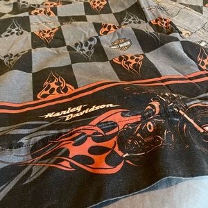 Vintage Harley-Davidson Queen Flat Bed Sheet